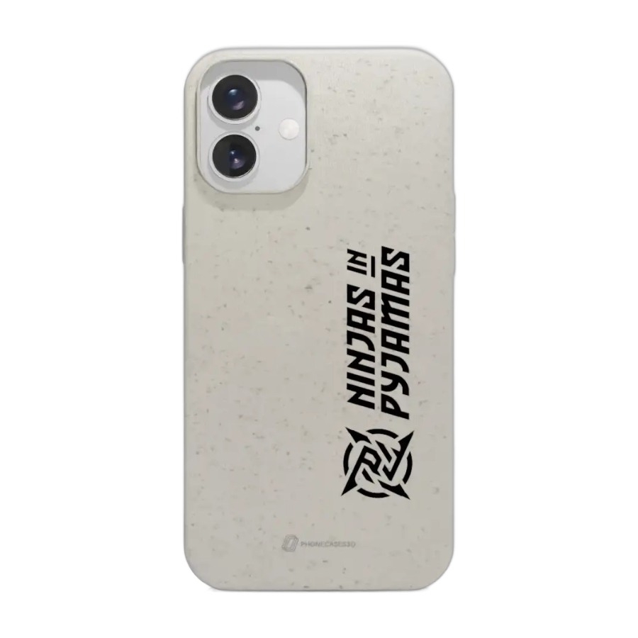 Phonecases3D iPhone 16 Plus Ninjas in Pyjamas komposterbart cover, hvid billede 1