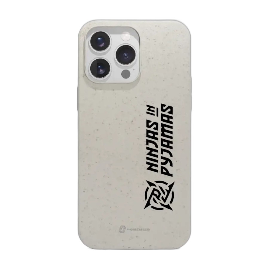 Phonecases3D iPhone 16 Pro Max Ninjas in Pyjamas komposterbart cover, hvid billede 1