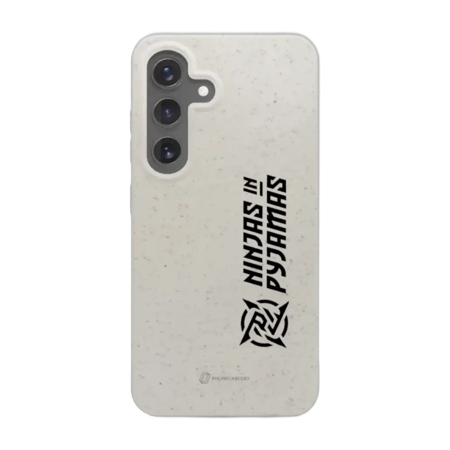 Phonecases3D Samsung Galaxy S25 Ninjas in Pyjamas komposterbart cover, hvid billede 1