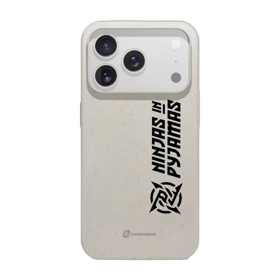 Phonecases3D iPhone 17 Pro Ninjas in Pyjamas komposterbart cover, hvid billede 1