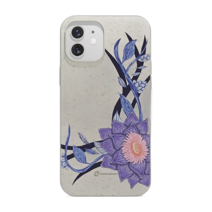 Phonecases3D iPhone 12 Urban Pixel komposterbart cover, hvid billede 1