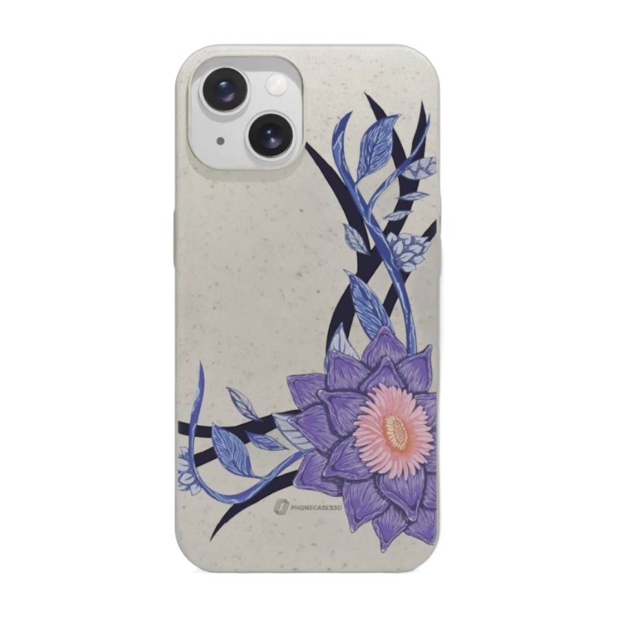 Phonecases3D iPhone 15 Urban Pixel komposterbart cover, hvid billede 1