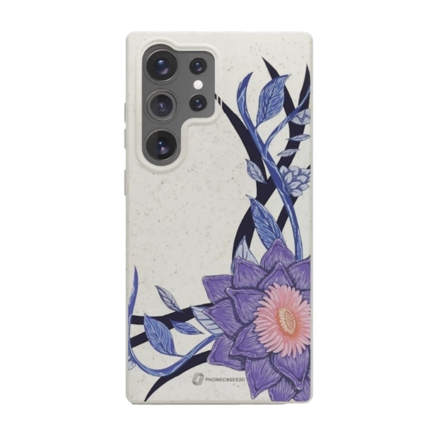 Phonecases3D Samsung Galaxy S25 Ultra Urban Pixel komposterbart cover, hvid billede 1