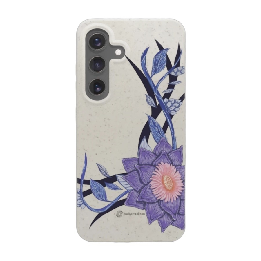 Phonecases3D Samsung Galaxy S25 Urban Pixel komposterbart cover, hvid billede 1