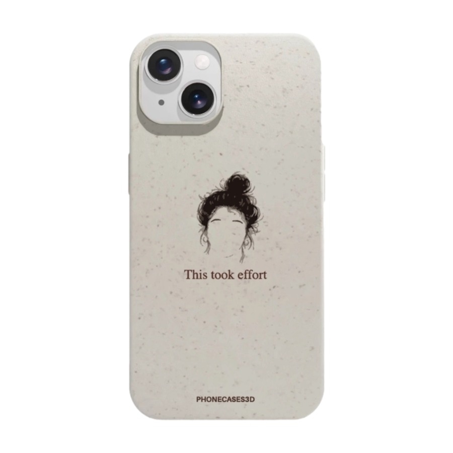 Phonecases3D iPhone 14 Marit Bakkli komposterbart cover, hvid billede 1