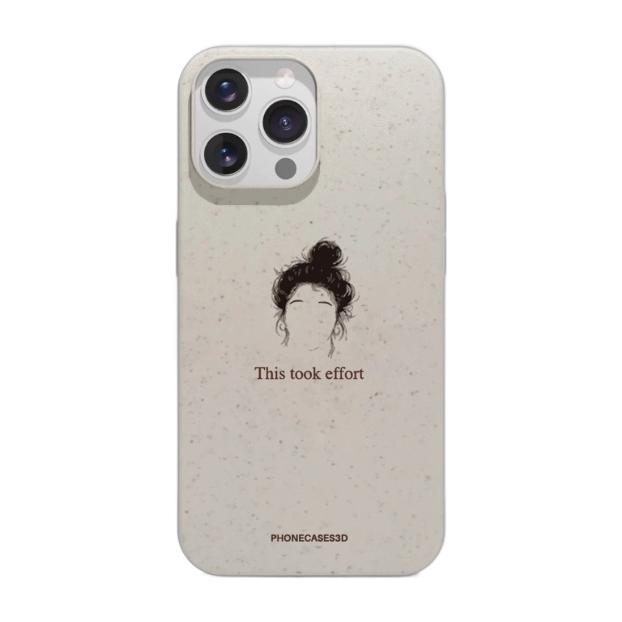 Phonecases3D iPhone 14 Pro Marit Bakkli komposterbart cover, hvid billede 1