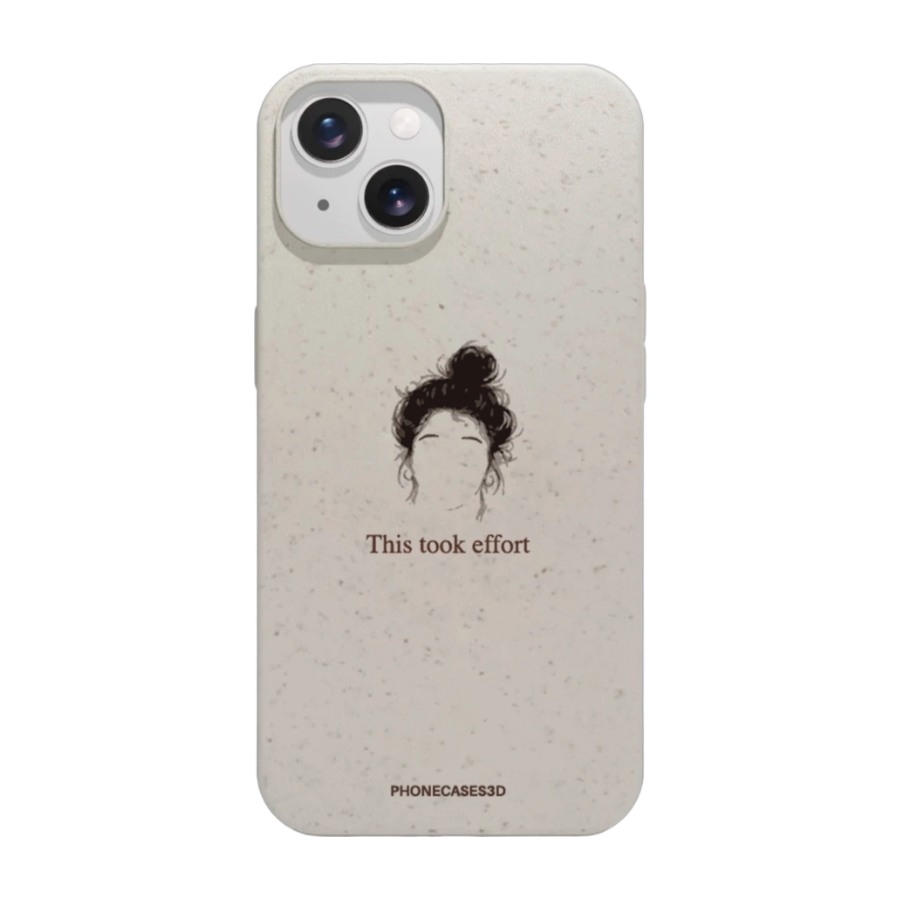 Phonecases3D iPhone 15 Marit Bakkli komposterbart cover, hvid billede 1