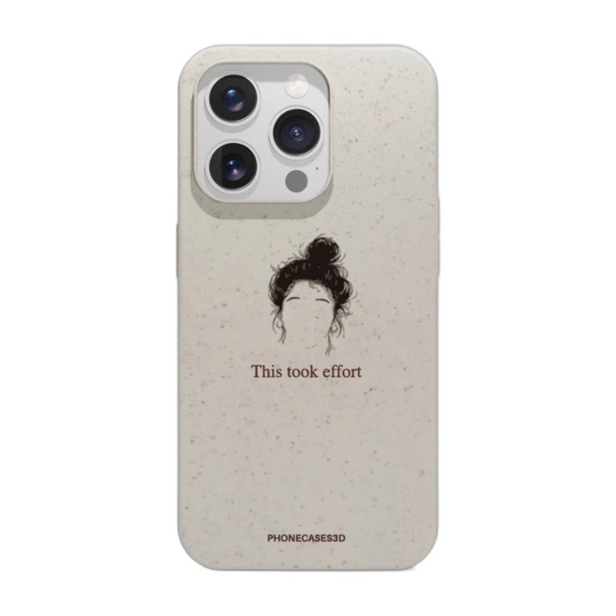 Phonecases3D iPhone 16 Pro Marit Bakkli komposterbart cover, hvid billede 1