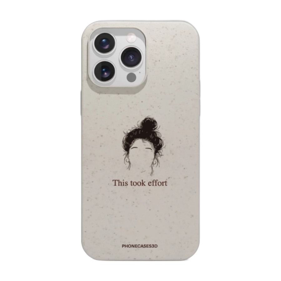 Phonecases3D iPhone 16 Pro Max Marit Bakkli komposterbart cover, hvid billede 1