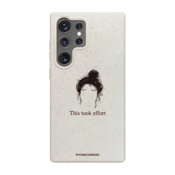Phonecases3D Samsung Galaxy S25 Ultra Marit Bakkli komposterbart cover, hvid billede 1