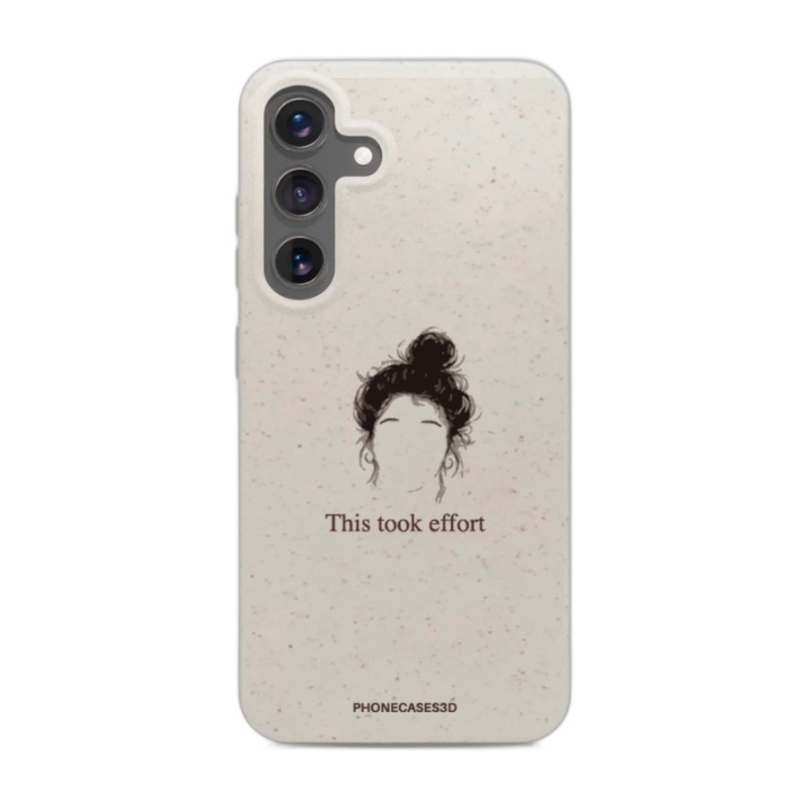 Phonecases3D Samsung Galaxy S25+ Marit Bakkli komposterbart cover, hvid billede 1