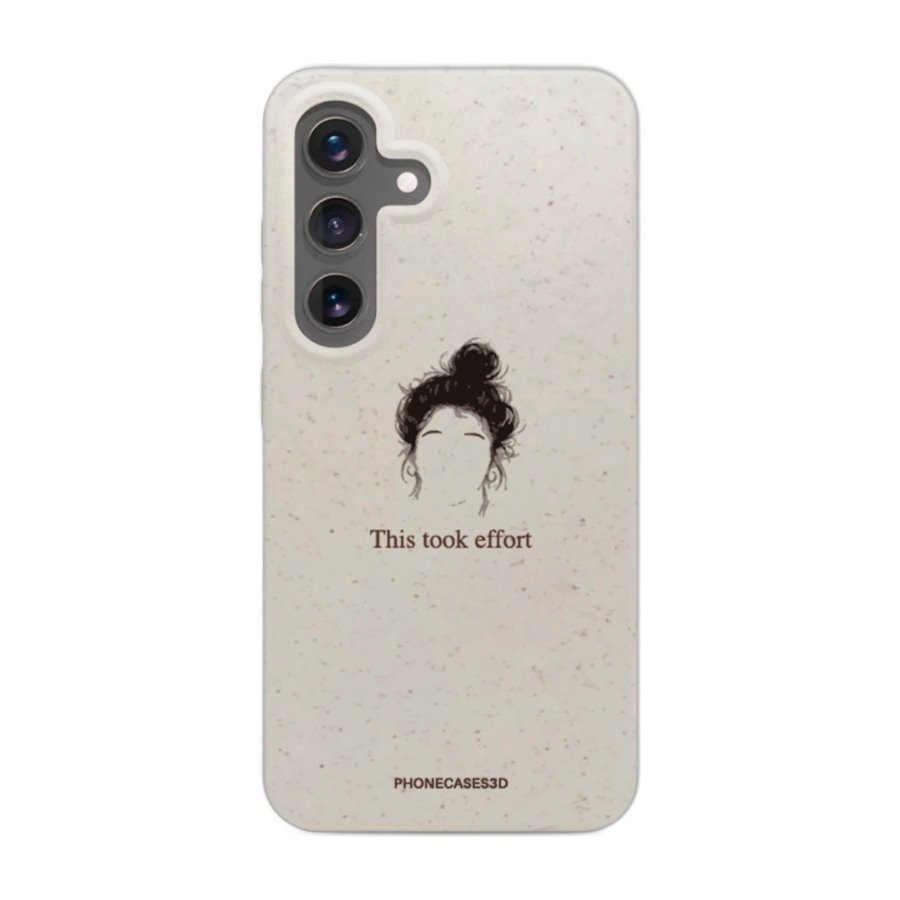 Phonecases3D Samsung Galaxy S25 Marit Bakkli komposterbart cover, hvid billede 1
