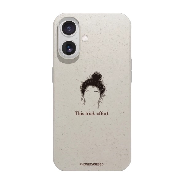 Phonecases3D iPhone 17 Marit Bakkli komposterbart cover, hvid billede 1