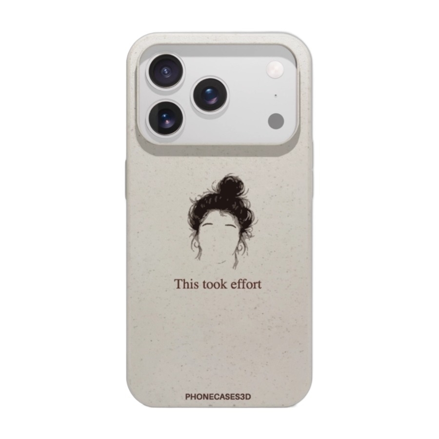 Phonecases3D iPhone 17 Pro Marit Bakkli komposterbart cover, hvid billede 1