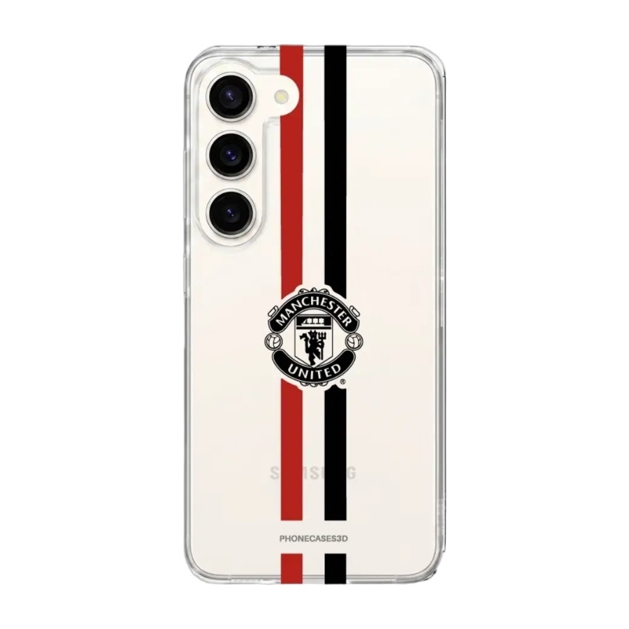 Phonecases3D Samsung Galaxy S26+ Manchester United FC Clear case -mobilcover, hvid billede 1