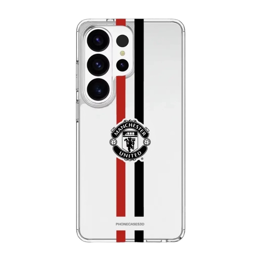 Phonecases3D Samsung Galaxy S26 Ultra Manchester United FC Clear case -mobilcover, hvid billede 1
