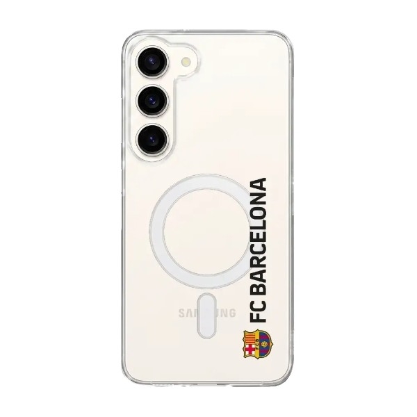 Phonecases3D Samsung Galaxy S26 FC Barcelona Clear case (MagSafe) -mobilcover, hvid billede 1