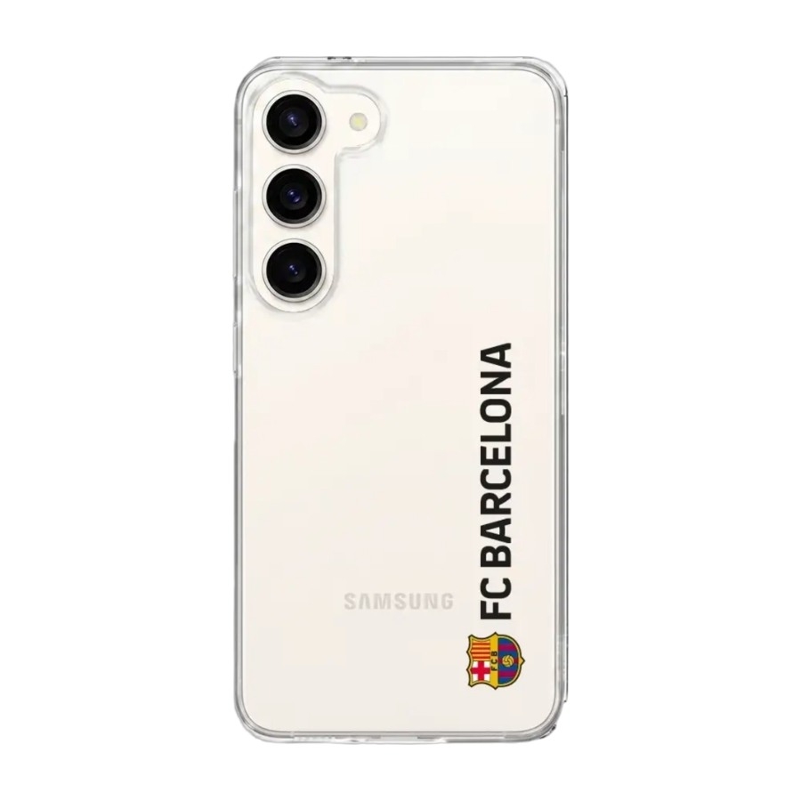 Phonecases3D Samsung Galaxy S26 FC Barcelona Clear case -mobilcover, hvid billede 1