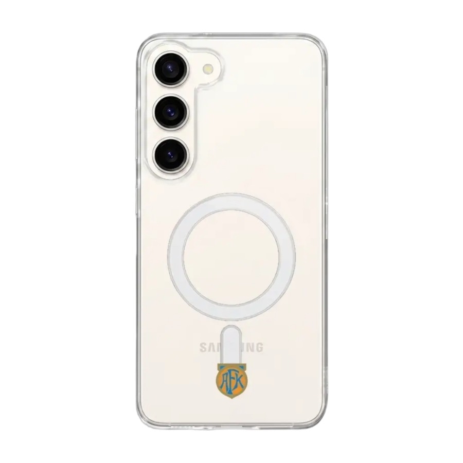 Phonecases3D Samsung Galaxy S26+ Aalesunds FK Clear case (MagSafe) -mobilcover, hvid billede 1