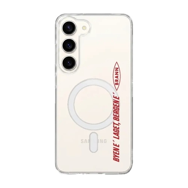 Phonecases3D Samsung Galaxy S26 Brann SK Clear case (MagSafe) -mobilcover, hvid billede 1