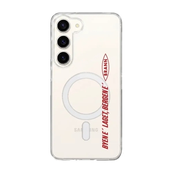 Phonecases3D Samsung Galaxy S26+ Brann SK Clear case (MagSafe) -mobilcover, hvid billede 1