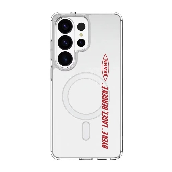 Phonecases3D Samsung Galaxy S26 Ultra Brann SK Clear case (MagSafe) -mobilcover, hvid billede 1