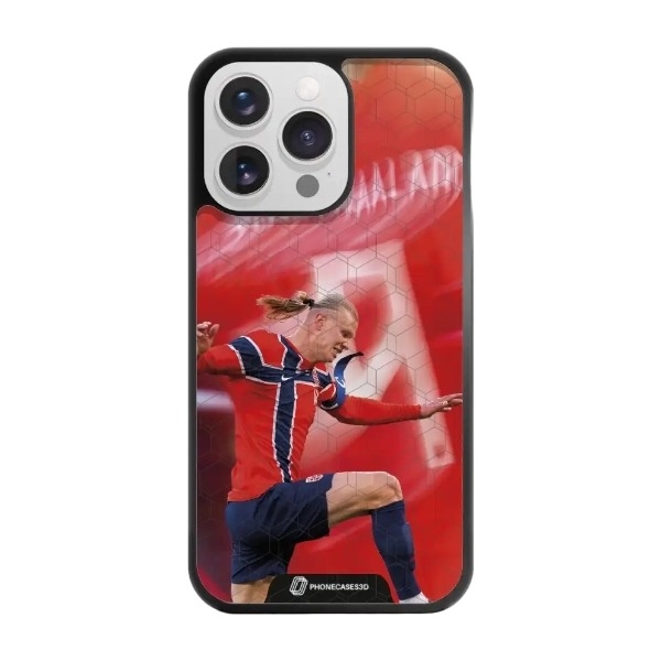 Phonecases3D iPhone 13 Pro Norges Fotballforbund Haaland 3D mobilcover billede 1