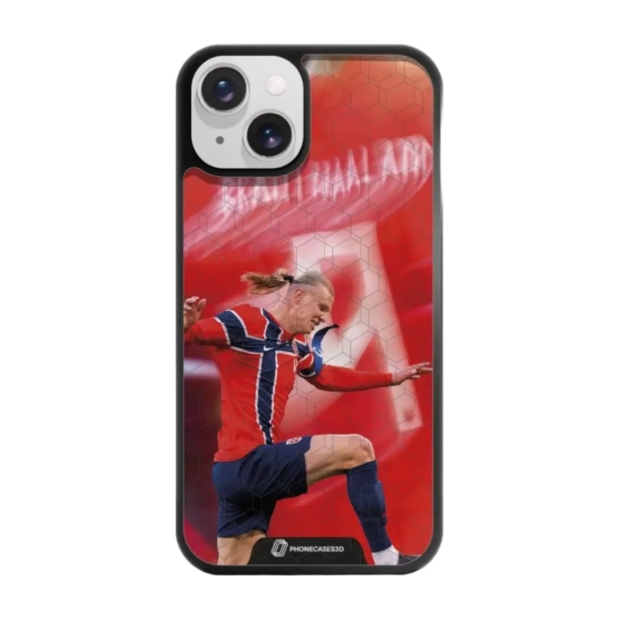 Phonecases3D iPhone 14 Norges Fotballforbund Haaland 3D mobilcover billede 1