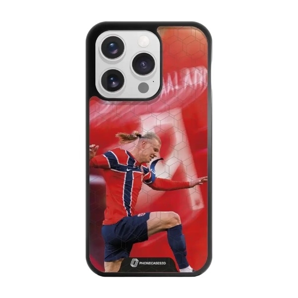 Phonecases3D iPhone 15 Pro Norges Fotballforbund Haaland 3D mobilcover billede 1