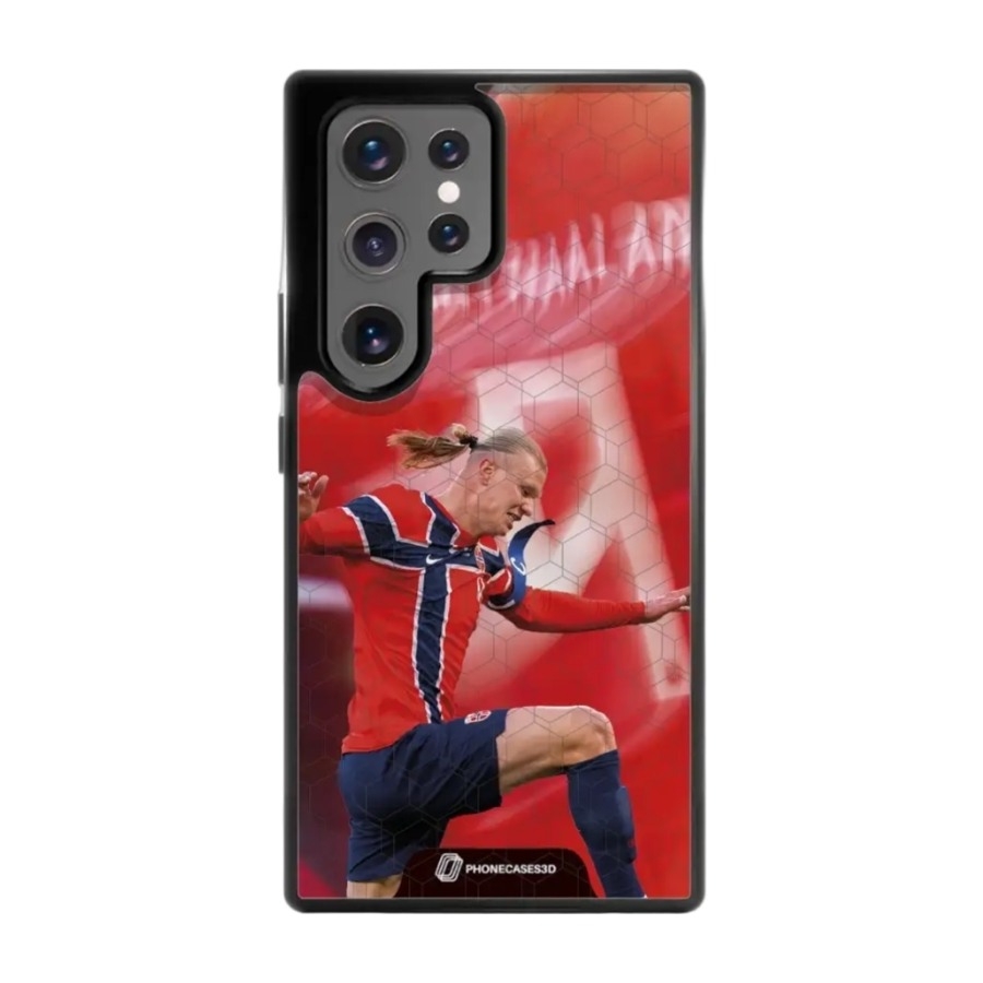 Phonecases3D Samsung Galaxy S25+ Norges Fotballforbund Haaland 3D mobilcover billede 1