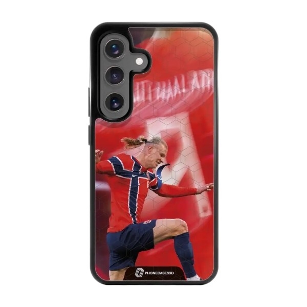 Phonecases3D Samsung Galaxy S25 Norges Fotballforbund Haaland 3D mobilcover billede 1
