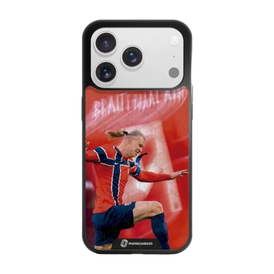 Phonecases3D iPhone 17 Pro Norges Fotballforbund Haaland 3D mobilcover billede 1
