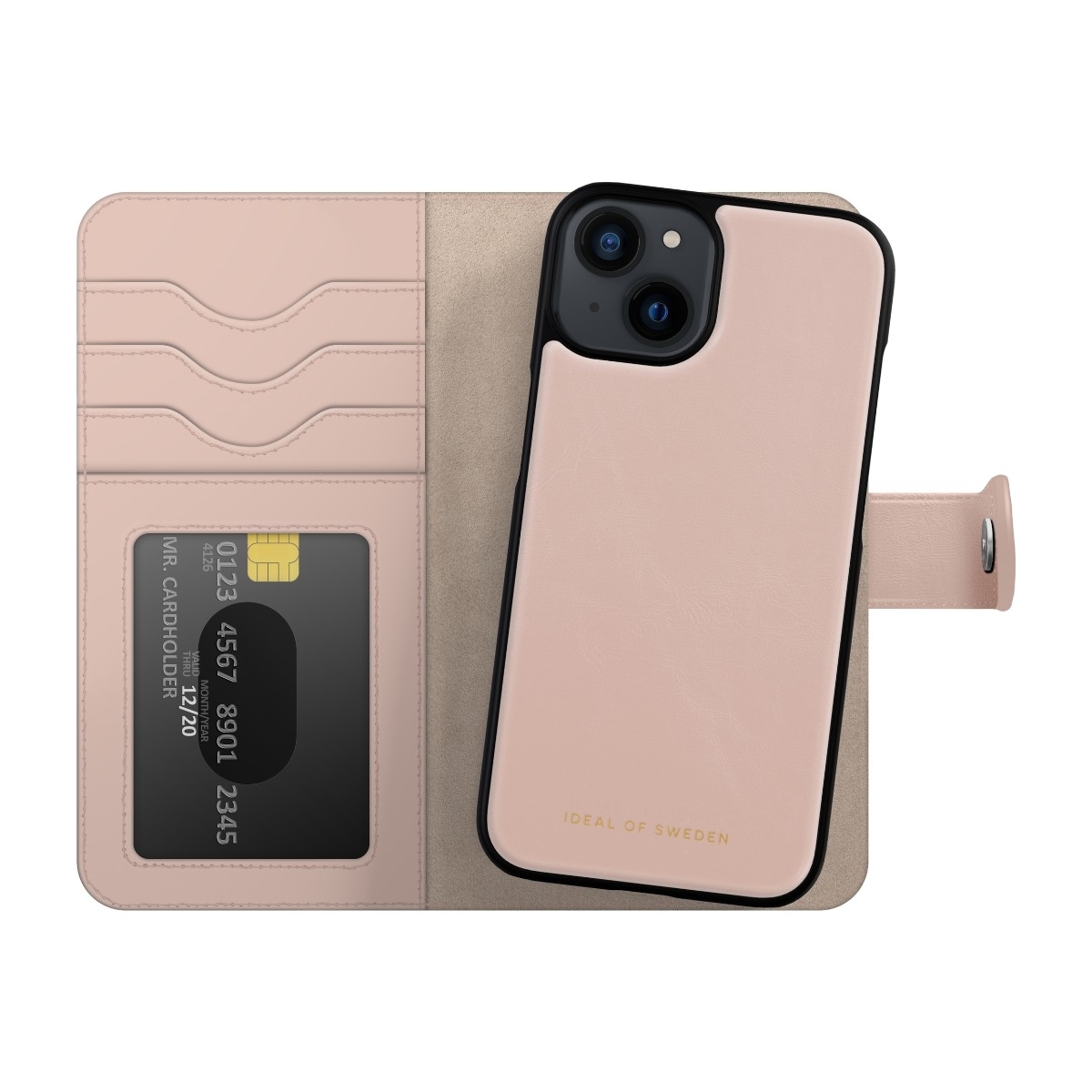 IDEAL OF SWEDEN iPhone 17e/16e/14/13 Magnet Wallet+ tegnebogscover, lyserød billede 4