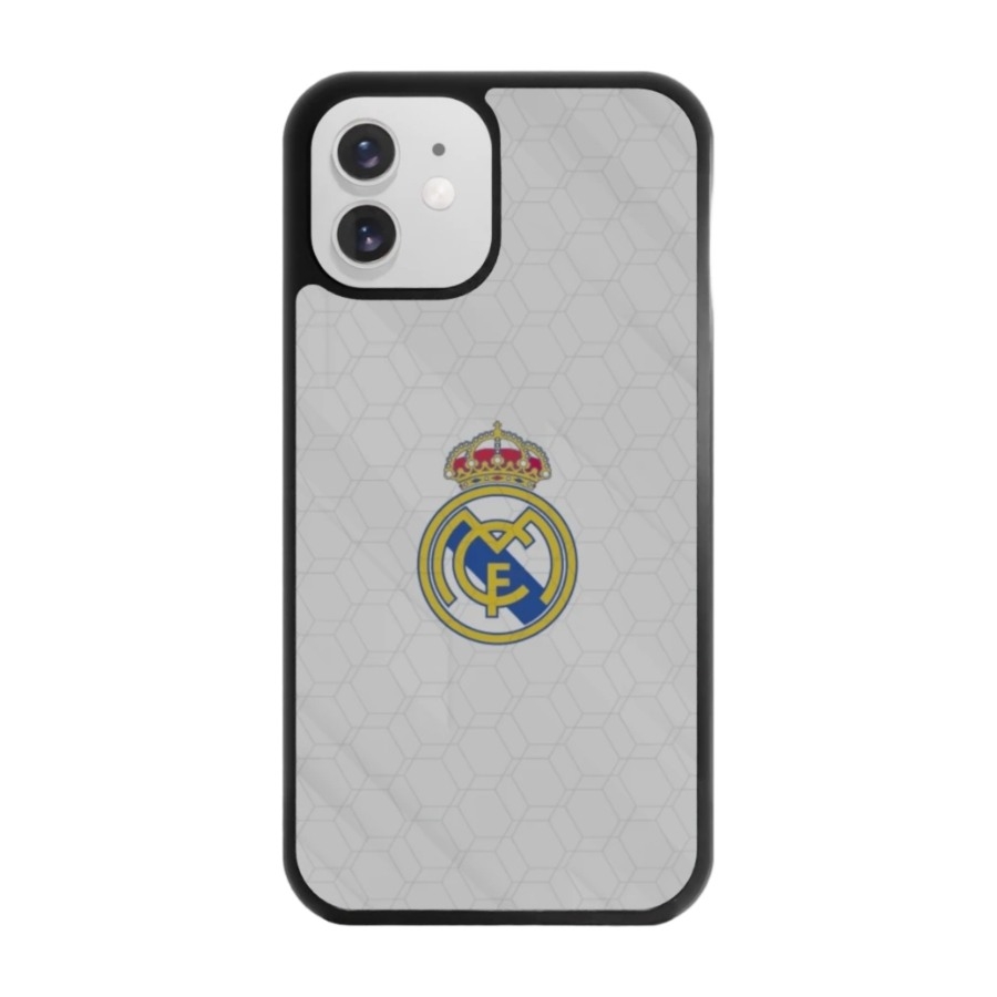 Phonecases3D iPhone 12 Real Madrid 3D mobilcover, sort billede 1