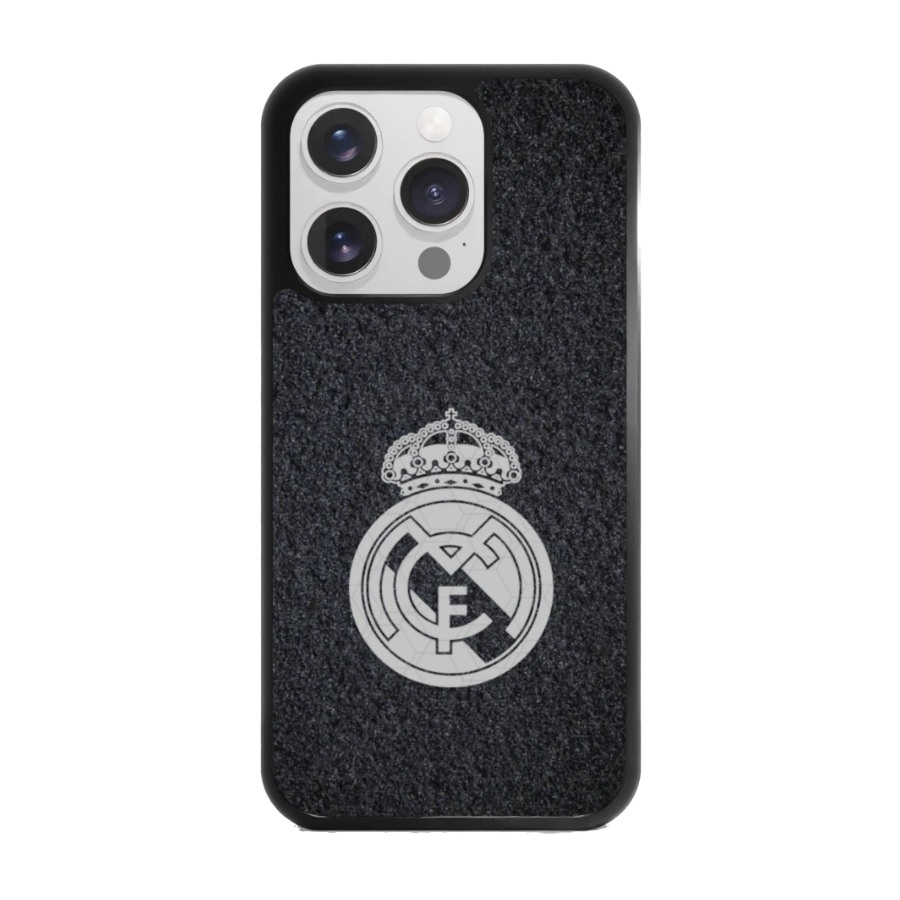 Phonecases3D iPhone 15 Pro Real Madrid 3D mobilcover, sort billede 1