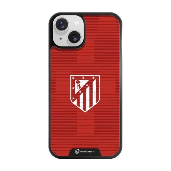 Phonecases3D iPhone 14 Atlético de Madrid 3D mobilcover, sort billede 1