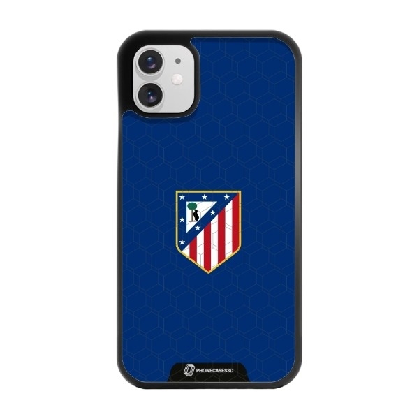 Phonecases3D iPhone 11 Atlético de Madrid 3D mobilcover, sort billede 1
