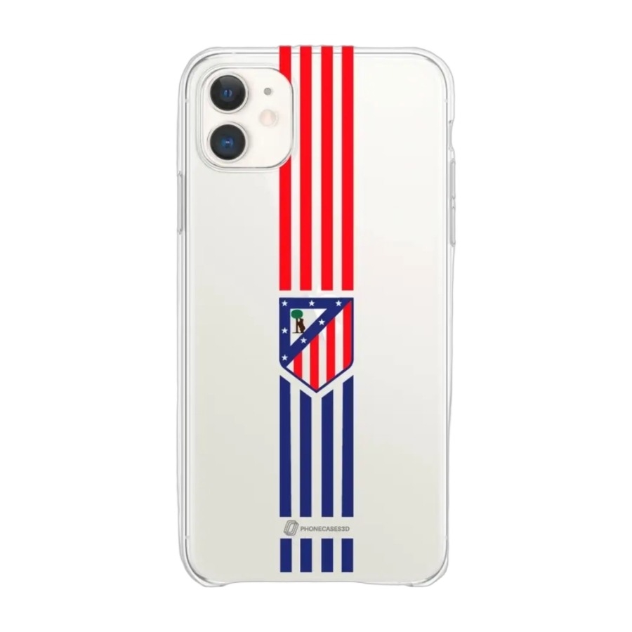 Phonecases3D iPhone 11 Atlético de Madrid Clear case -mobilcover, hvid billede 1