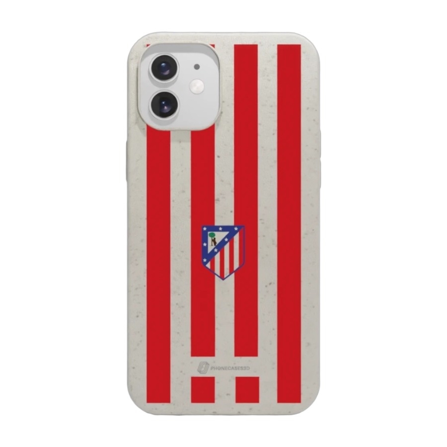 Phonecases3D iPhone 12 Atlético de Madrid komposterbart cover, hvid billede 1