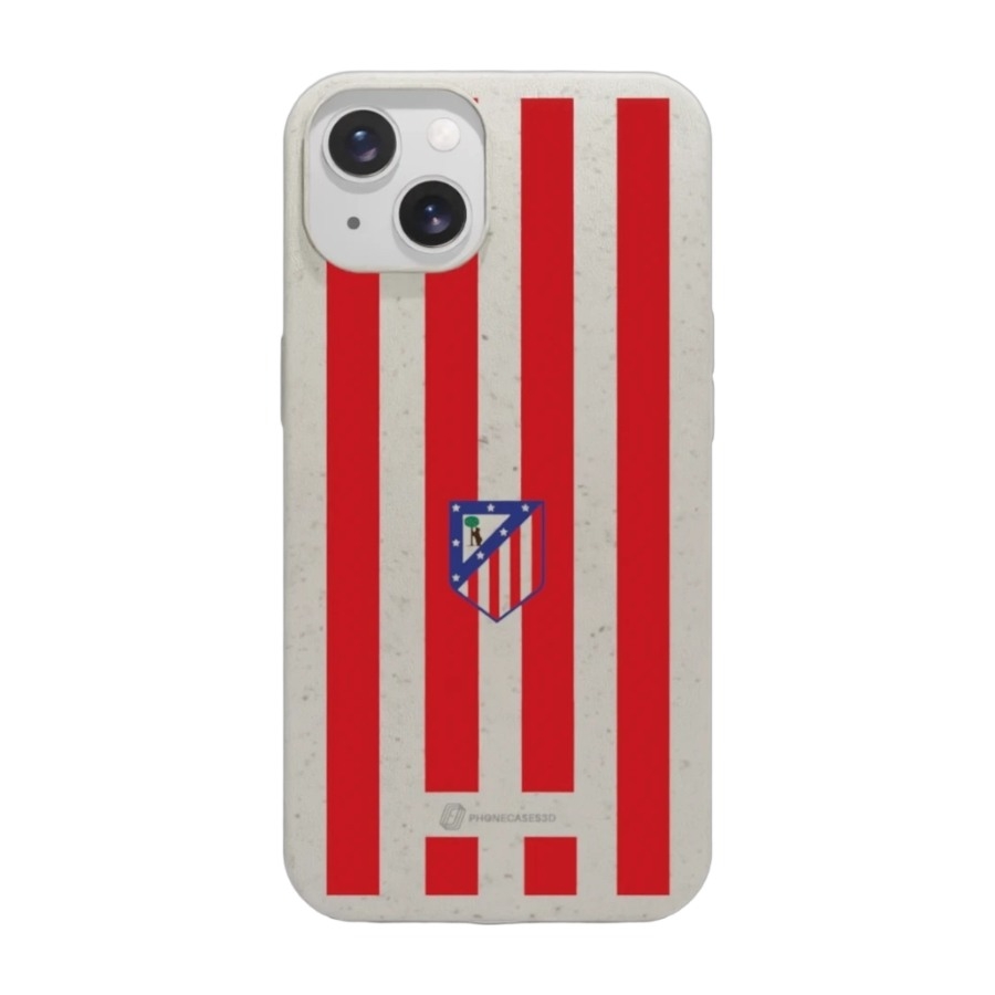 Phonecases3D iPhone 13 Atlético de Madrid komposterbart cover, hvid billede 1