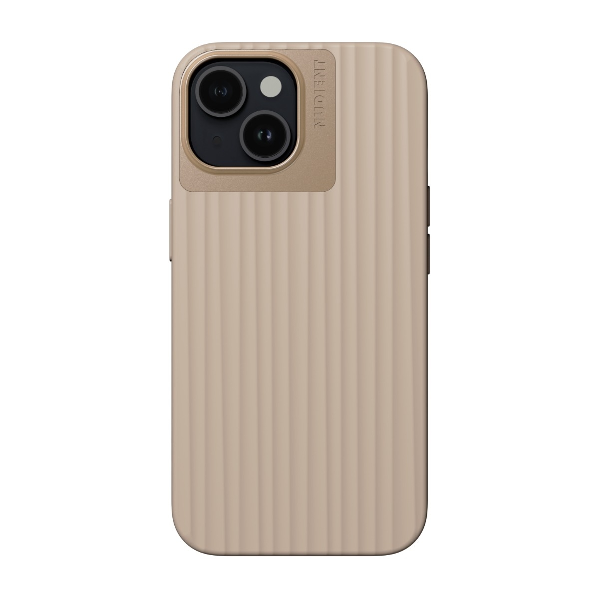 NUDIENT iPhone 15 Bold Cover Linen beige billede 4