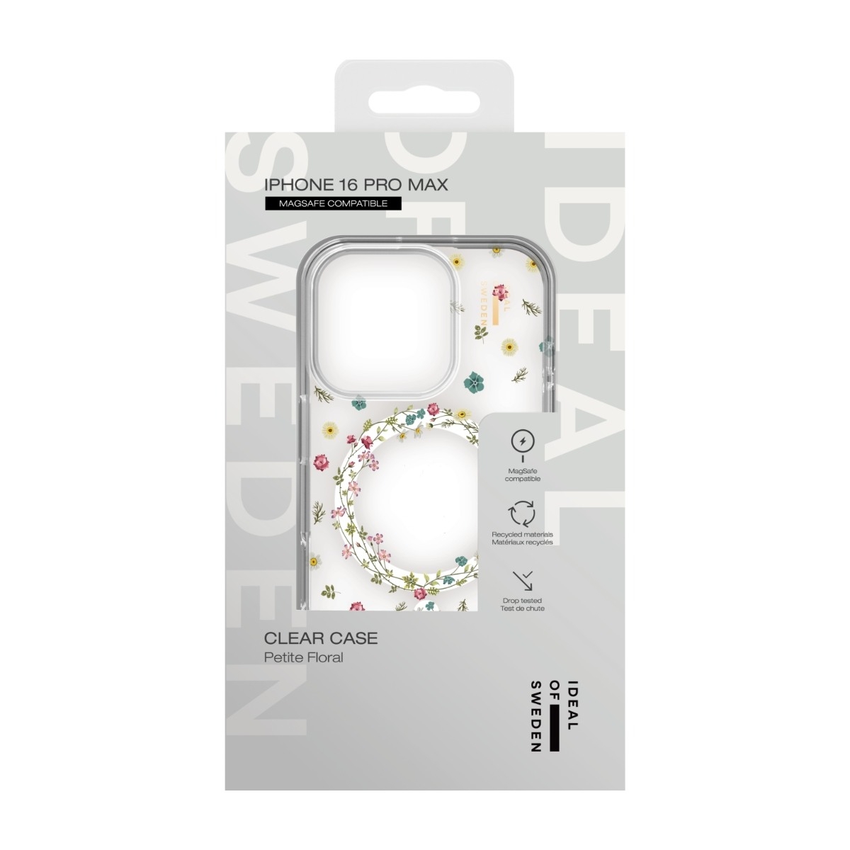 IDEAL OF SWEDEN Clear Cover iPhone 16 Pro Max MagSafe, Petite Floral billede 3