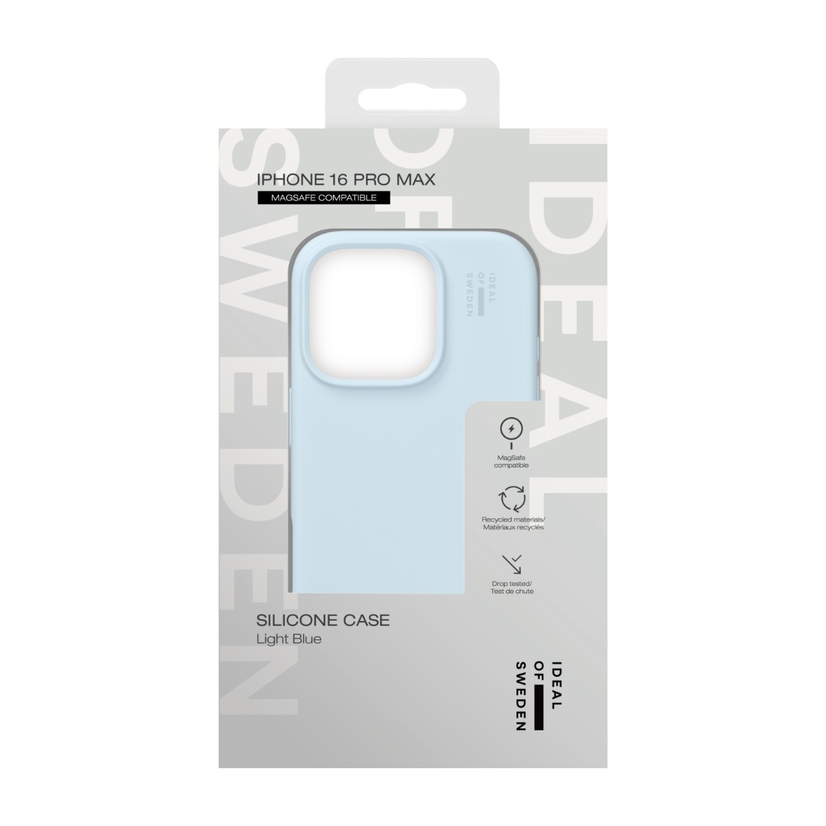 IDEAL OF SWEDEN iPhone 16 Pro Max silikone-etui MagSafe, lyseblå billede 4