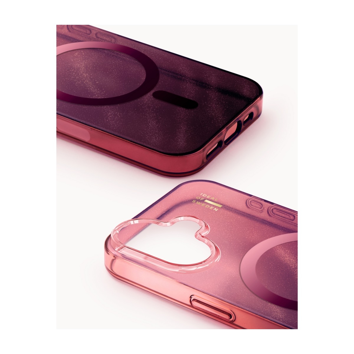 IDEAL OF SWEDEN iPhone 16 Klart cover MagSafe, Cherry Lacquer billede 3