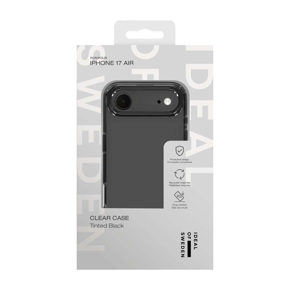 IDEAL OF SWEDEN iPhone Air Clear cover MagSafe, Tinted Black billede 4