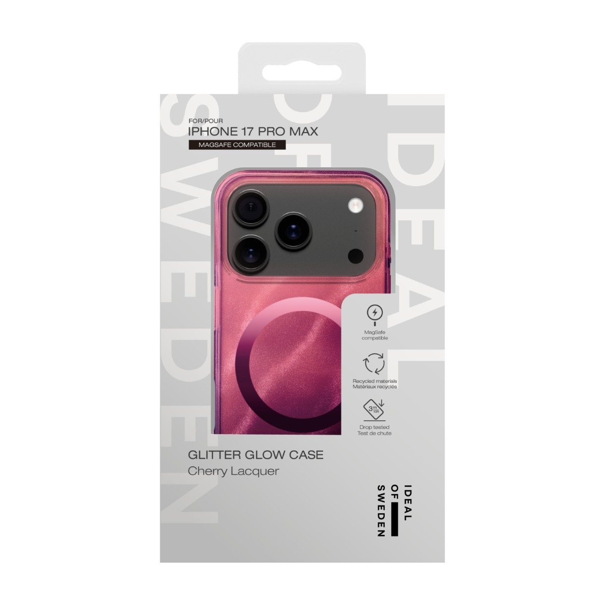 IDEAL OF SWEDEN iPhone 17 Pro Max Clear cover MagSafe, Rose Blush billede 4