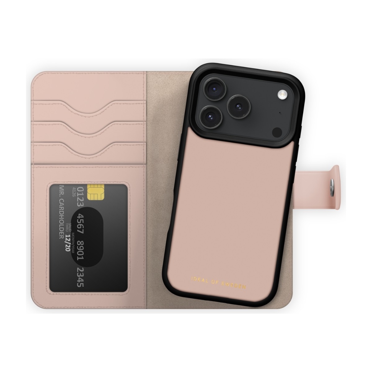 IDEAL OF SWEDEN iPhone 17 Pro Max Magnet Wallet+ tegnebogscover, lyserød billede 4