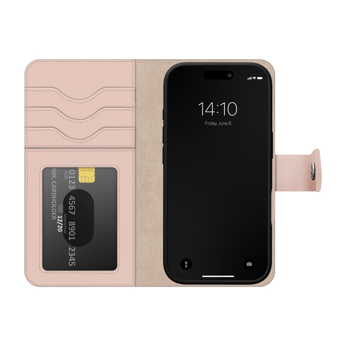 IDEAL OF SWEDEN iPhone 17 Pro Max Magnet Wallet+ tegnebogscover, lyserød billede 3