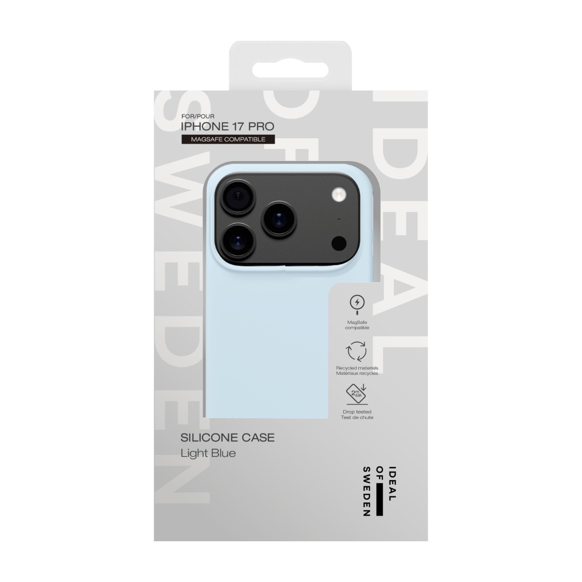 IDEAL OF SWEDEN iPhone 17 Pro silikone-cover MagSafe, lyseblå billede 3