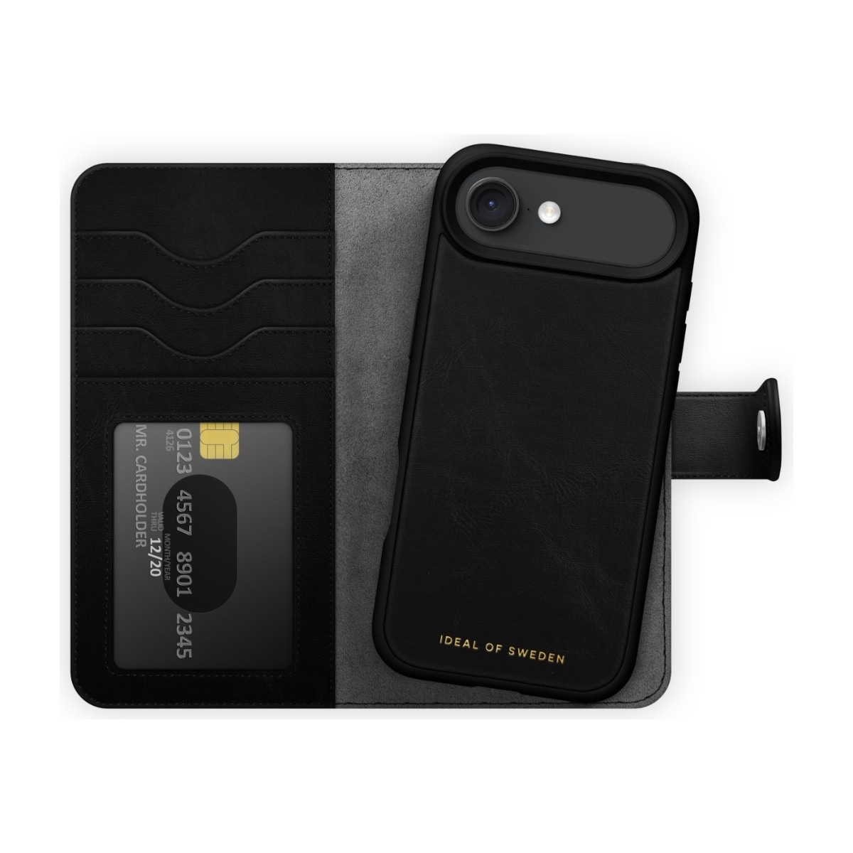 IDEAL OF SWEDEN iPhone Air Magnet Wallet+ tegnebogscover, sort billede 4